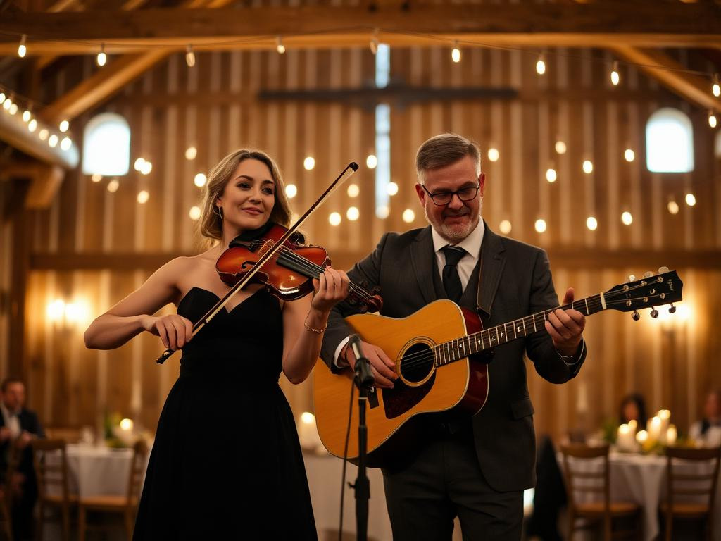 Scheunenhochzeit, Lichterketten, letzter Song vor dem Tanz