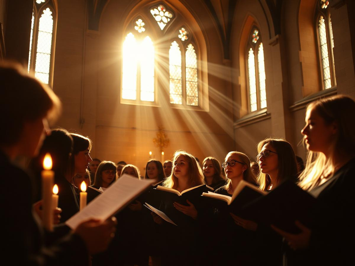 Kammerchor Lichtung bei einem Auftritt