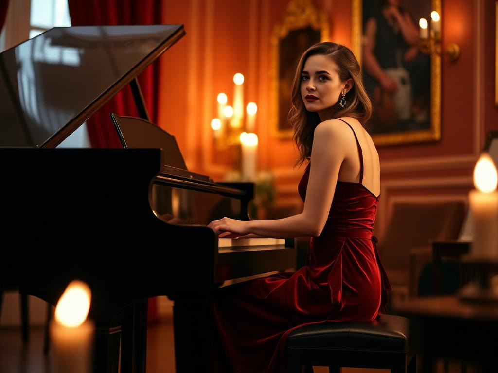 Clara von Waldau bei einem Auftritt
