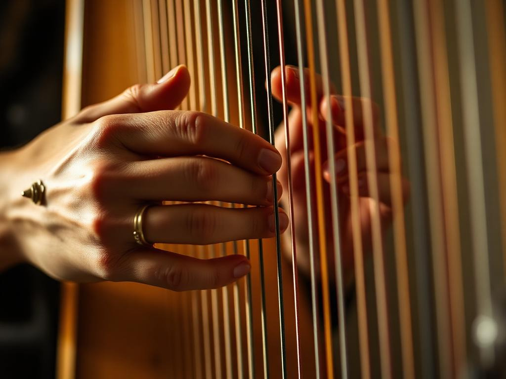 46 Saiten, und die Finger wissen den Weg