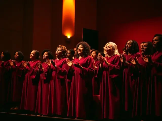 Gospelchor Klangfunke bei einem Auftritt