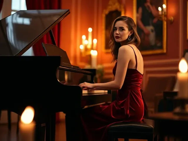 Clara von Waldau bei einem Auftritt